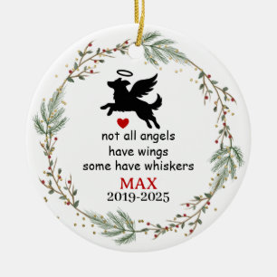 Personalized dog Memorial, Pet Loss Sympathy gift Ceramic Tree Decoration