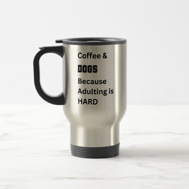 Personalized Dog Mom Dog Dad Coffee Mug (Left)