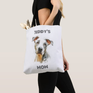 Personalized Dog Mom Photo Tote Bag Custom Gift