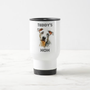 Personalized Dog Mom Travel Mug   Custom Gift
