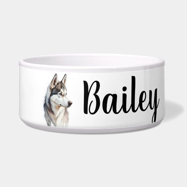 Personalized Dog Pet Name Bowl (Front)