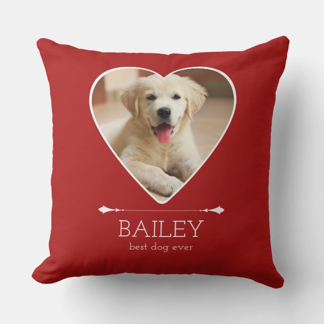 Personalized Dog Photo Cushion (Front)