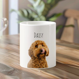 Personalized Dog Photo   Custom Pet Name  Coffee Mug