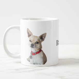 Personalized Dog Photo Custom Pet Name Large Coffee Mug
