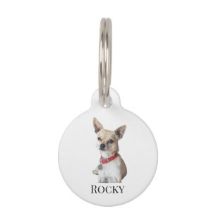 Personalized Dog Photo Custom Pet Name Tag