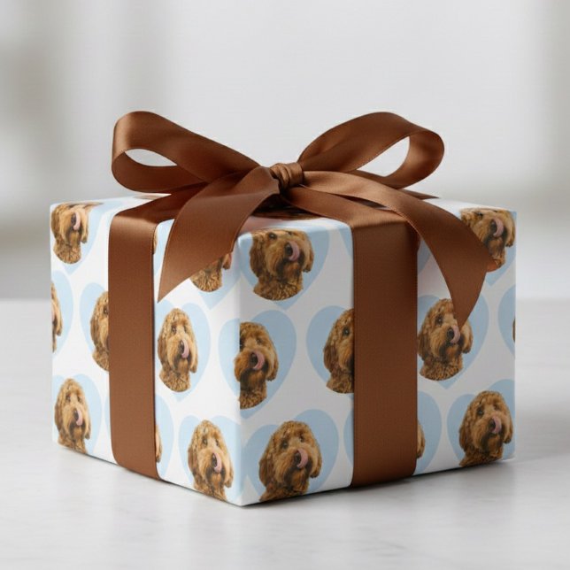 Personalized Dog Photo Custom Pet Wrapping Paper (Creator Uploaded)