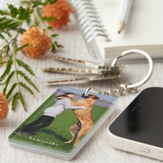 Personalized Dog Photo Key Ring