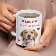 Personalized Dog Photo Valentine’s Day Mug