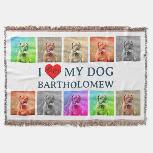 Personalized Dog Pop Art Pet Lover Gift Throw Blanket