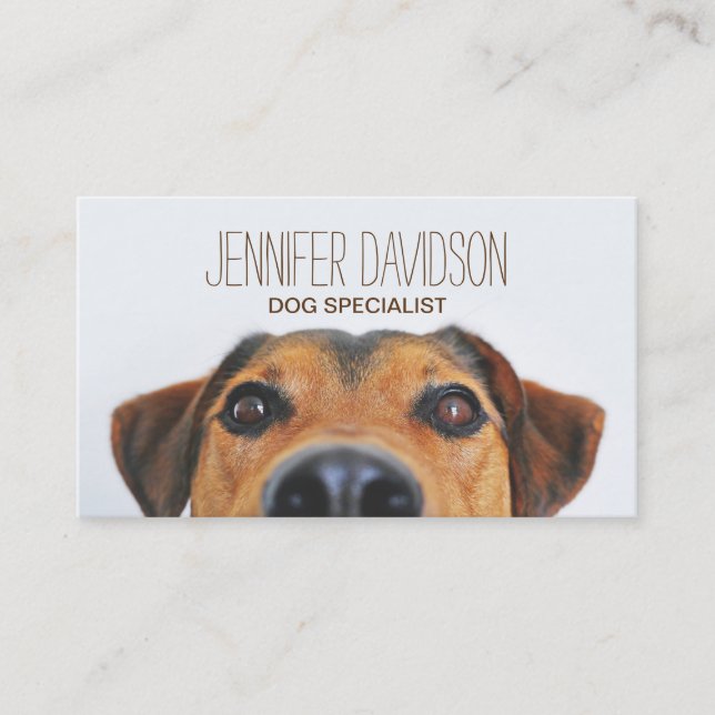 Personalized Dog Trainer Business Card (Front)