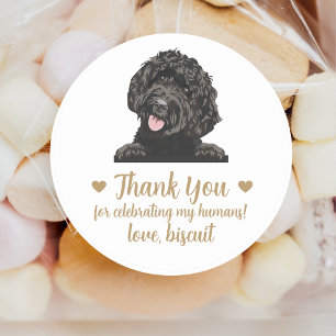 Personalized Dog Wedding Favor Stickers