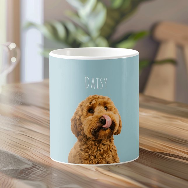 Personalized Dog with Name | Custom Pet Photo  Coffee Mug (Creator Uploaded)