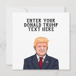 PERSONALIZED DONALD TRUMP CARD