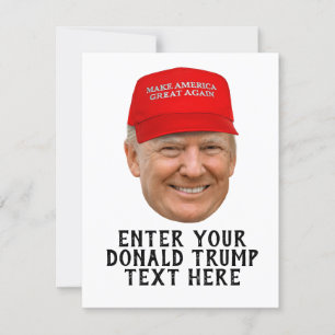 PERSONALIZED DONALD TRUMP MAGA CARD