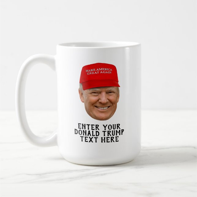 PERSONALIZED DONALD TRUMP MAGA COFFEE MUG (Left)
