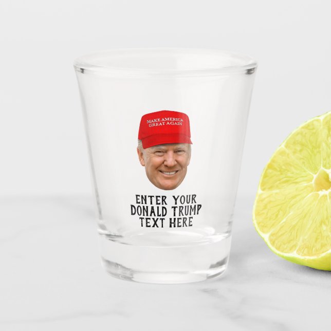 PERSONALIZED DONALD TRUMP MAGA SHOT GLASS (Front)
