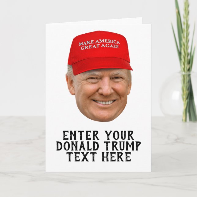 PERSONALIZED DONALD TRUMP MAGA THANK YOU CARD (Front)