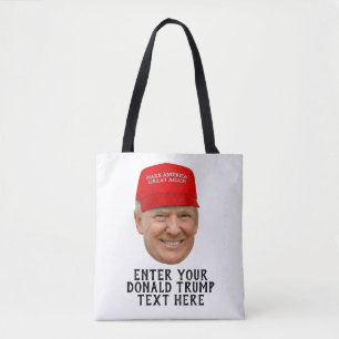 PERSONALIZED DONALD TRUMP MAGA TOTE BAG