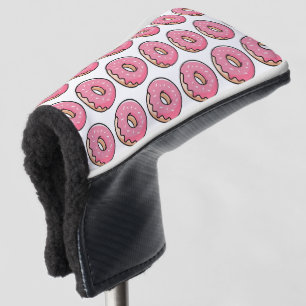 Personalized Donut Pattern Golf Putter Cover