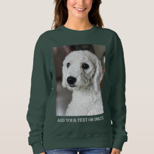 Personalized Double Sided Photo Text Sweatshirt