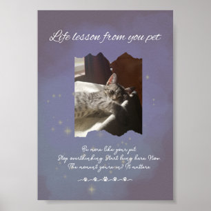 Personalized Dreamy Life Lessons from your Pet Poster