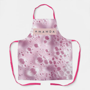 Personalized Dreamy Pastel Pink Bubble  Apron