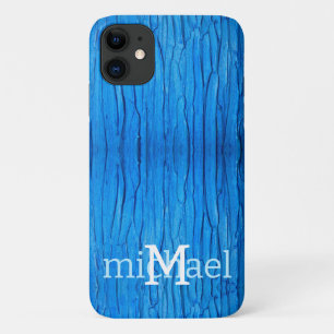 Personalized Dripping Blue Paint Effect iPhone 11 Case