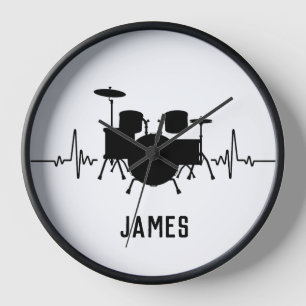  Personalized drummer  Clock