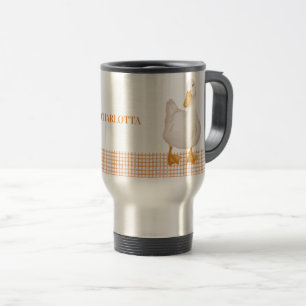 Personalized Duck – Cute Farm Animal Design Travel Mug