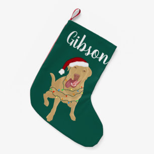 Personalized Dudley Labrador Christmas Small Christmas Stocking