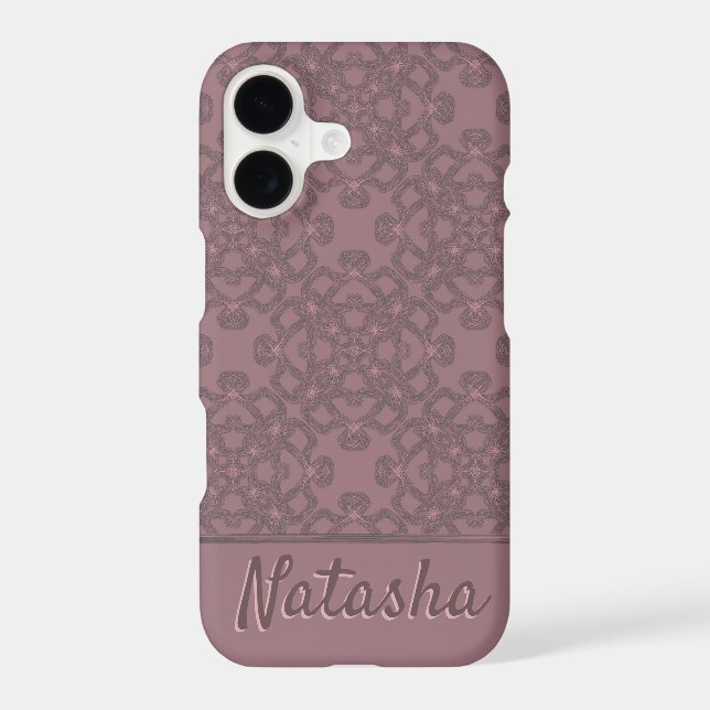 Personalized Dusty Rose Pattern (Back)