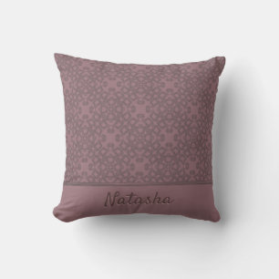 Personalized Dusty Rose Pattern Cushion