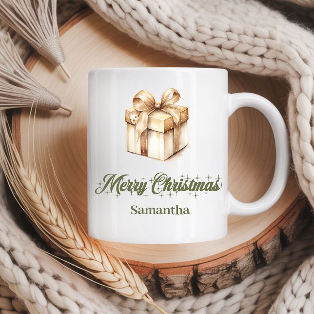 Personalized Earthy Christmas Coffee Mug (Personalized Earthy Christmas Coffee Mug)