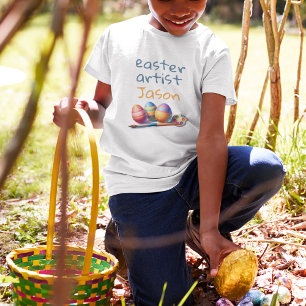 Personalized Easter Artist - Custom Name Toddler T-Shirt