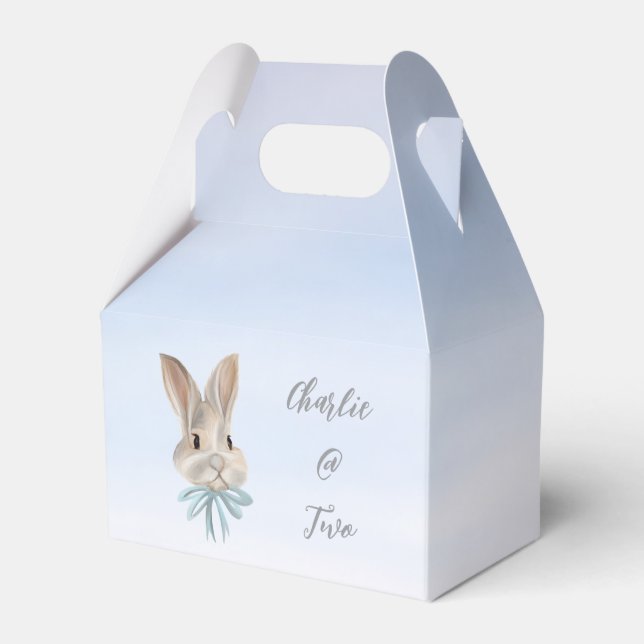 Personalized Easter Bunny Favor Box (Front Side)