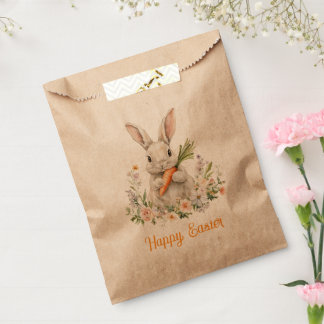 Personalized Easter Bunny  Happy easter Favour Bags