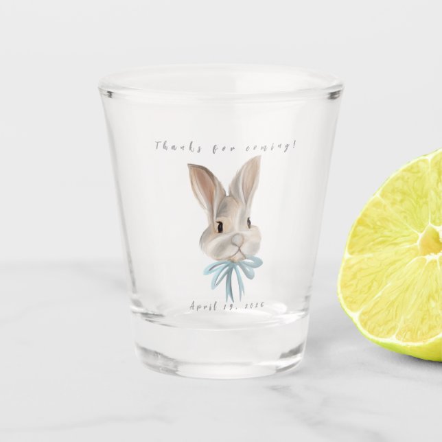 Personalized Easter Bunny Shot Glass Party Favour (Front)