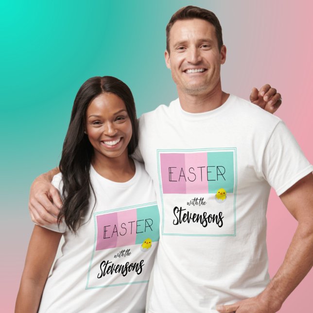Personalized Easter T-Shirt | 'Easter stripes' (Creator Uploaded)