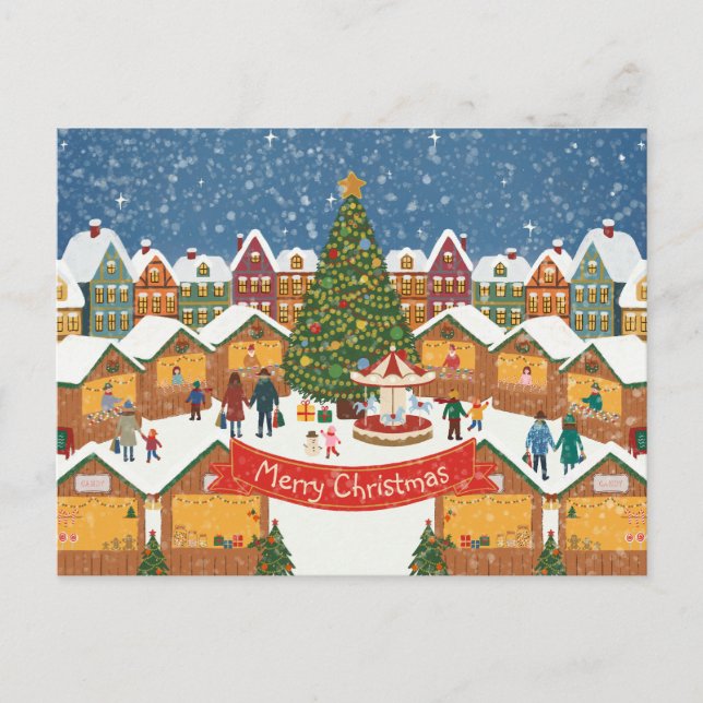 Personalized Editable Christmas Postcard (Front)