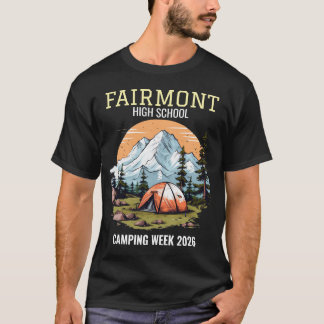 Personalized Editable Text Camping Theme Merch T-Shirt