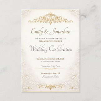 Personalized Editable Wedding Enclosure Cards