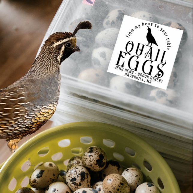 PERSONALIZED EGG CARTON LOGO Quail Eggs with Heart Rubber Stamp (Creator Uploaded)