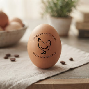 Personalized Egg Stamp – Custom Chicken Egg Stamp