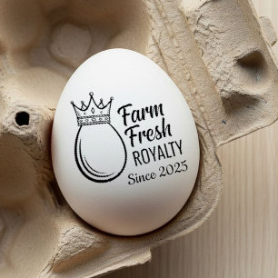 Personalized Egg Stamp - Custom Fresh Egg Stamp 