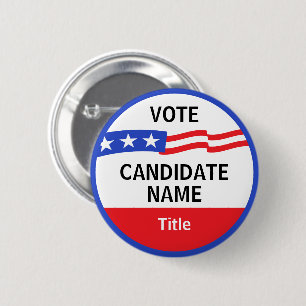 Personalized Election Campaign Button