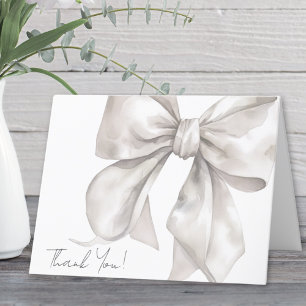 Personalized Elegant Bow Thank You
