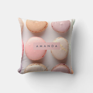Personalized Elegant Pastel Macaron Cushion