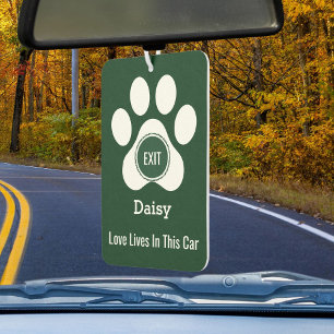 Personalized Elegant Pet Paw Dog Love Funny Gift Car Air Freshener