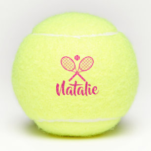 Personalized Elegant Script Name Tennis Balls
