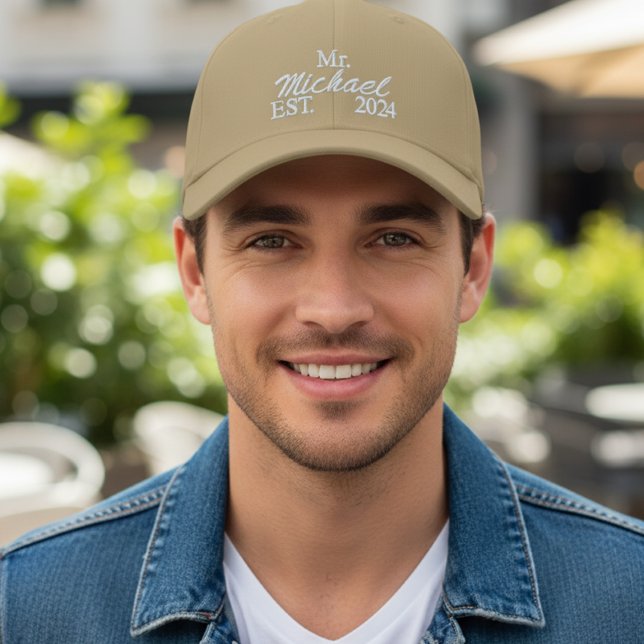 Personalized embroidered Mr. hat - Customized  (Creator Uploaded)